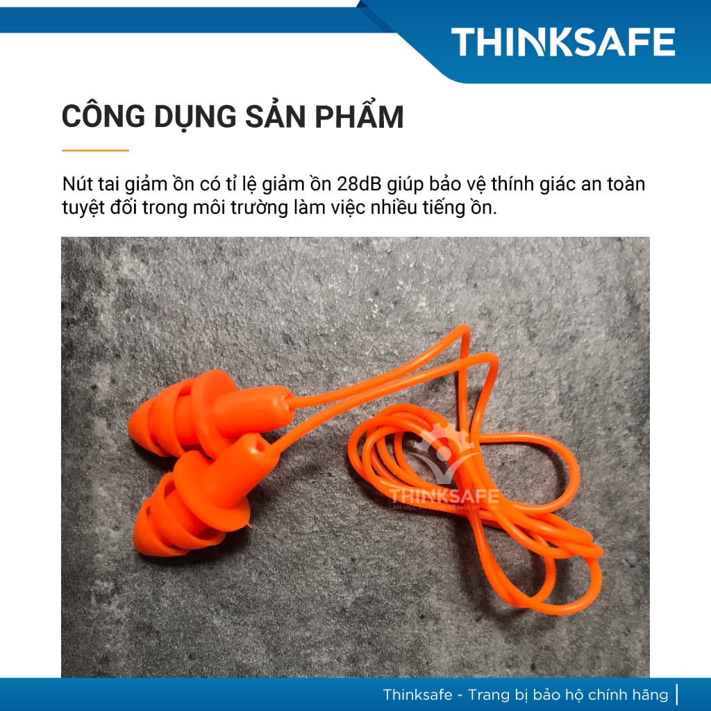 Nút tai chống ồn 2 tầng Việt Nam  20 cặp nút tai chống ồn tiện lợi, bảo vệ tai chống côn trùng dễ vệ sinh - THINKSAFE