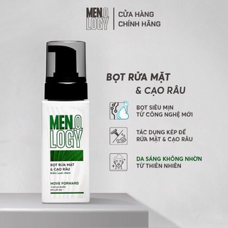 Bọt Rửa Mặt & Cạo Râu MEN.O.LOGY Kiểm Soát Nhờn 100ml