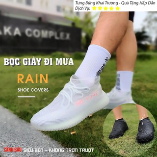 [Video Ảnh Thật] Bọc Giày Đi Mưa Silicon Cao Cấp, Ủng Bọc Giày Đi Mưa, Siêu Bền, Không Trơn Trượt, Size M-L - DiLas Mart