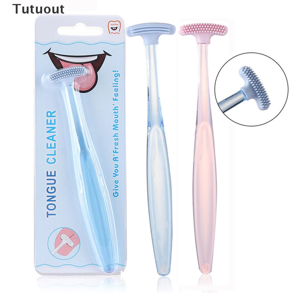 Cây cạo lưỡi bằng silicone vệ sinh tiện dụng