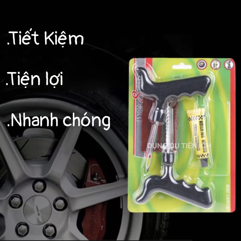 Bộ dụng cụ vá vỏ không ruột (xăm) - Tiện Lợi