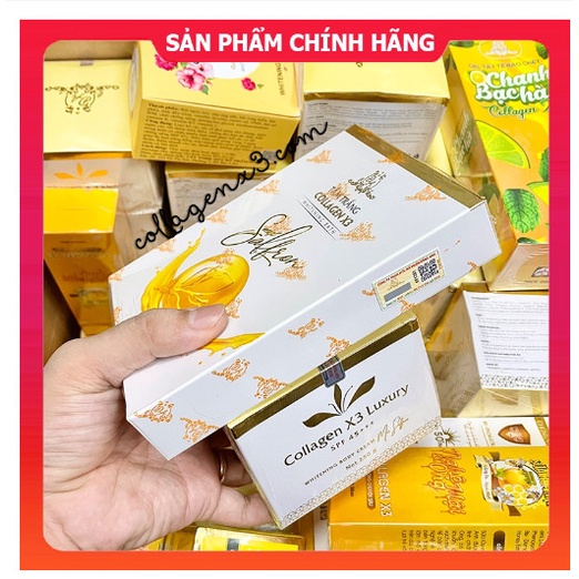 Combo Kem Body Collagen X3 Luxury + Tắm Trắng Colagen X3 + Kích Trắng Da Mỹ Phẩm Đông Anh