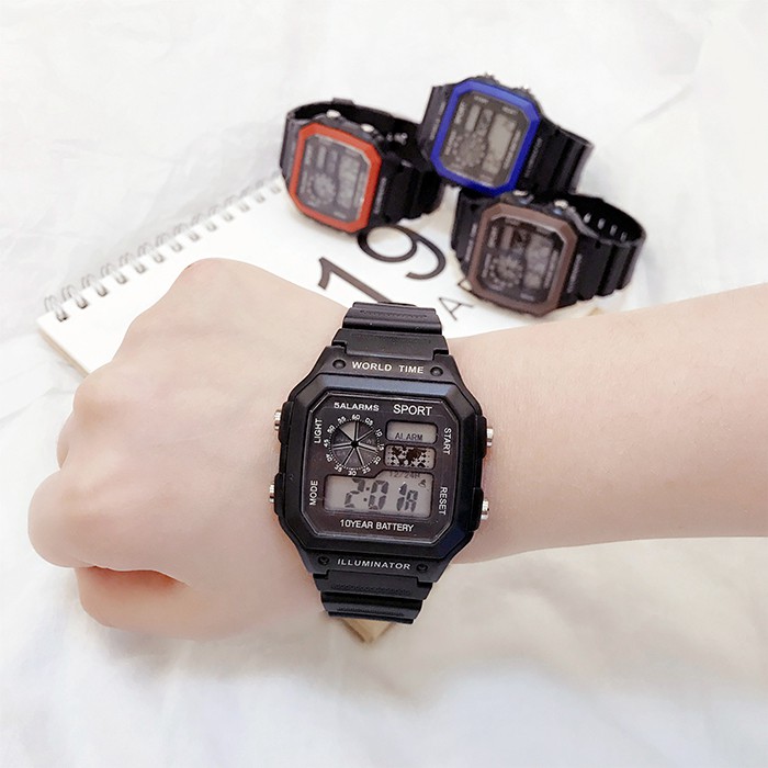 Đồng hồ thể thao nữ nam sport S023 điện tử, kiểu dáng thời trang, đầy đủ chức năng, chống nước tốt | BigBuy360 - bigbuy360.vn