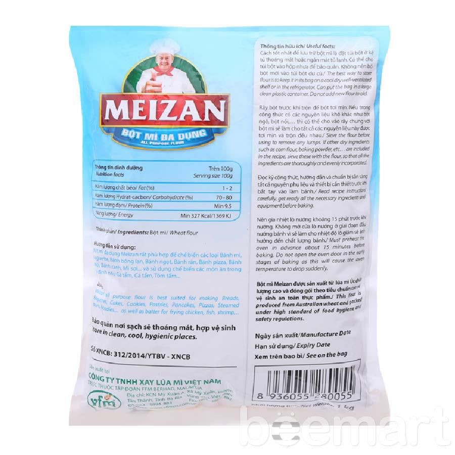 Bột mỳ Meizan 1kg