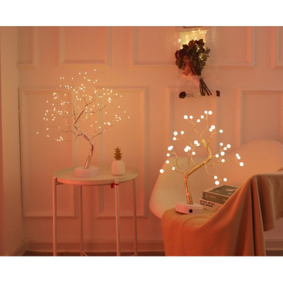 Đèn ngủ để bàn hình ngọc trai trang trí trưng bày không gian, trưng bày quà tặng, kèm dây sạc