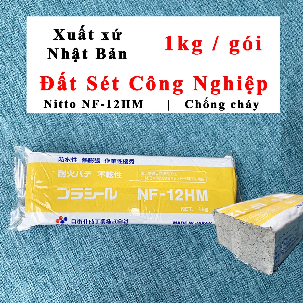 Đất sét chống cháy lan Plaseal NF-12HM hãng Nitto Nhật Bản bịt trám lỗ hở tủ điện, đường điện.