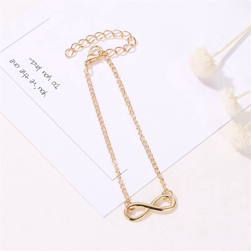 ✨ 【✅COD】 ✨Vòng Đeo Tay Hình Số 8 Phong Cách Âu Mỹ Cá Tính