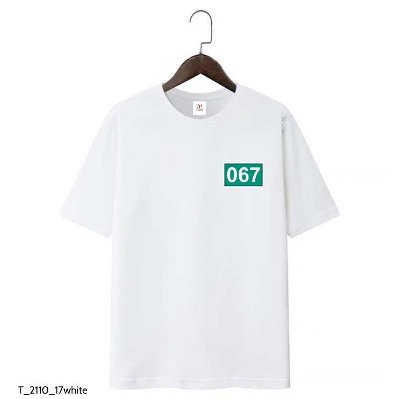 ÁO THUN HOT TREND SQUID GAME 067 PHÔNG NAM NỮ OVERSIZE TRÒ CHƠI CON MỰC IN HÌNH 067 T_2110_17