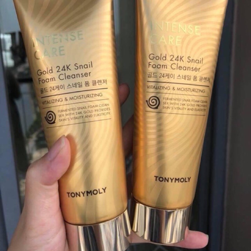Sữa rửa mặt Intense Gold 24K Snail - TonyMoly