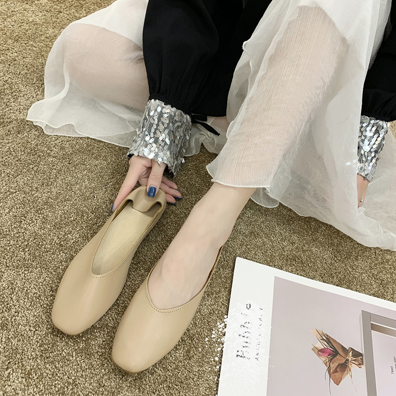 Giày Da Bệt Đế Bằng Thời Trang Cho Nữ