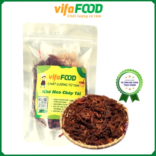 Khô heo cháy tỏi , heo cháy tỏi tăng cường hệ miễn dịch , bổ sung năng lượng ( Vifa food ) | BigBuy360 - bigbuy360.vn
