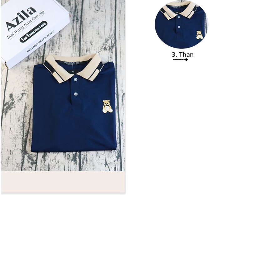 Áo Polo Nam Cổ Bẻ Chất Liệu Cá Sấu Thêu Logo Trước Ngực Phong Cách Trẻ Trung Năng Động - AC155