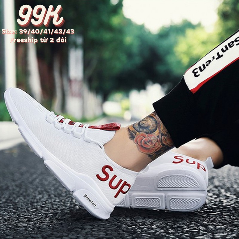 [XẢ HÀNG] Giày thể thao nam màu trắng Hot | BigBuy360 - bigbuy360.vn