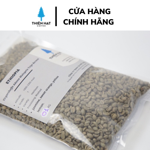 Cà phê nhân xanh Ethiopia Yirgarcheffe Adame Mulugeta Tsige Beraso- 1 KG