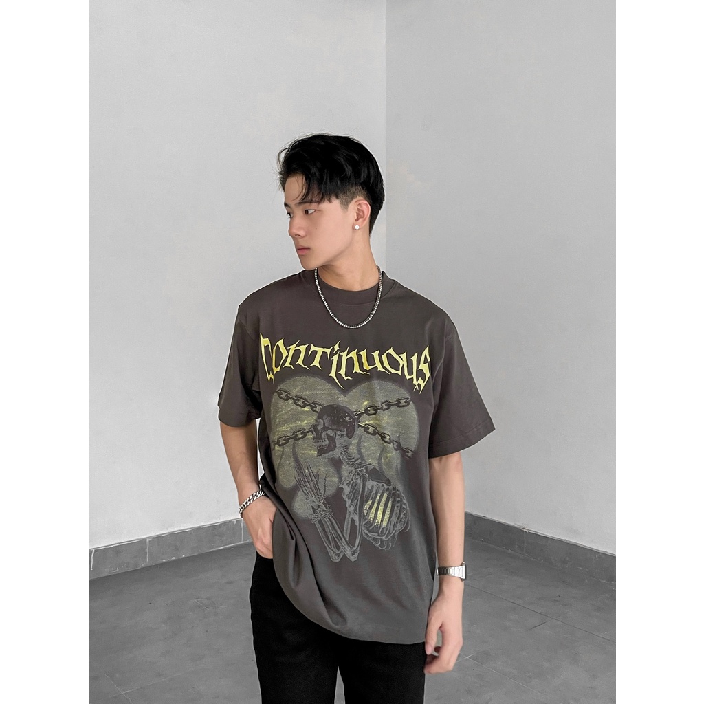 Áo thun Continuous - CTNS - SKELETON/ Grey