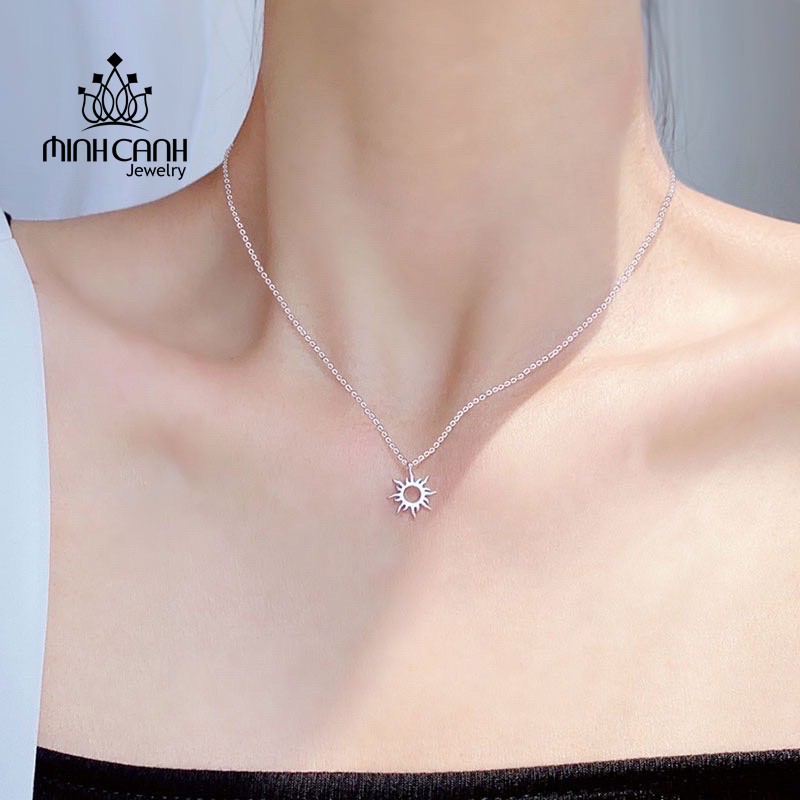 Dây Chuyền Bạc Ta Hình Mặt Trời - Minh Canh Jewelry