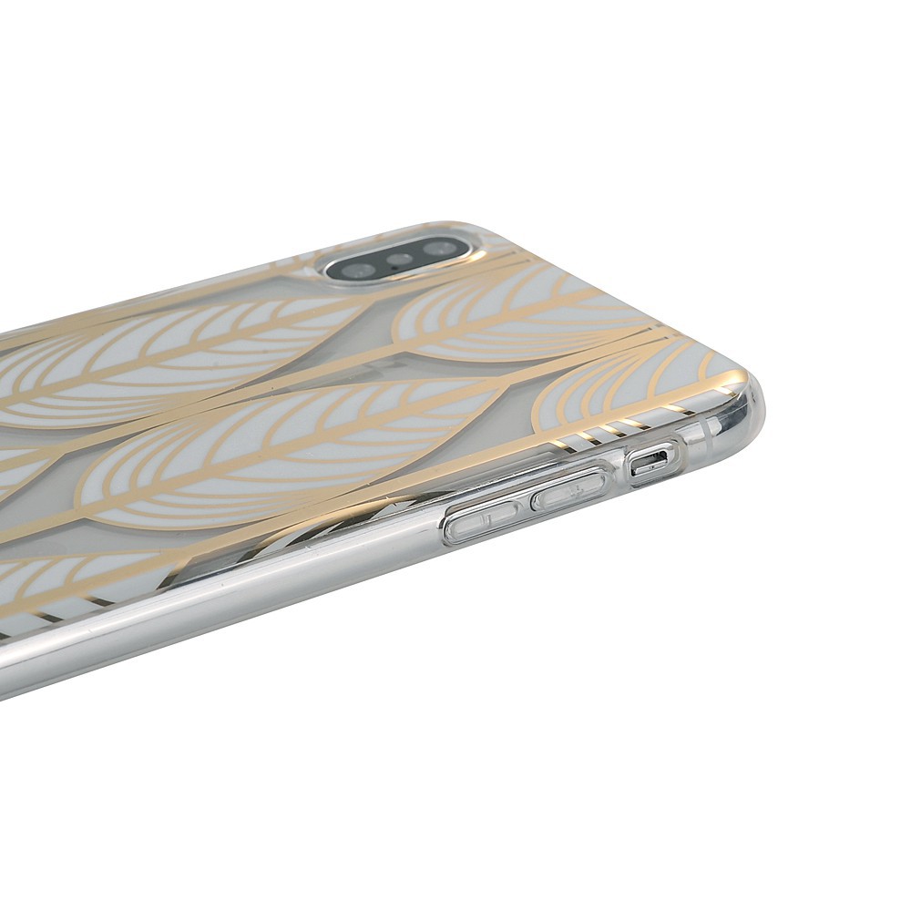 Ốp  6G / 6S , ỐP 7G / 8G , ỐP X / XS , ỐP XS MAX hình lá cách điệu mã 03