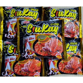 Combo 5 gói mì siêu Cay Hương Vị hải sản Acecook