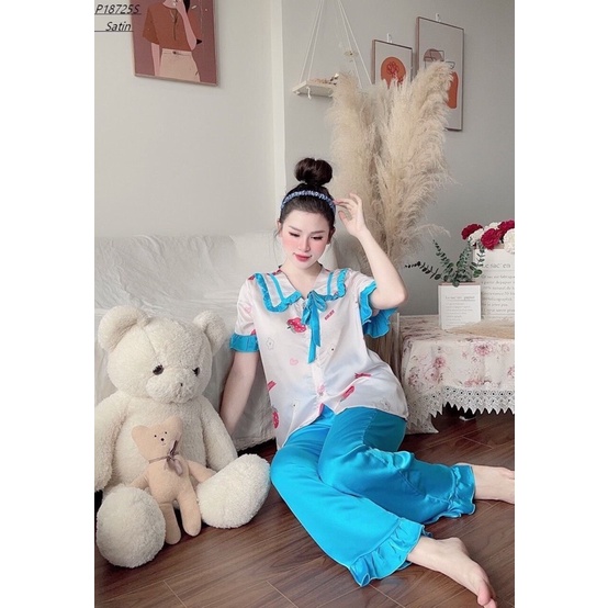 Bộ pijama tay ngắn Thiết Kế - Bộ pijama hình Thỏ dễ thương Giá sỉ