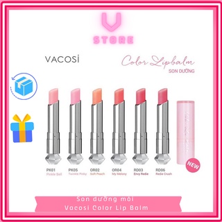 Son dưỡng môi Vacosi Color Lip Balm có màu