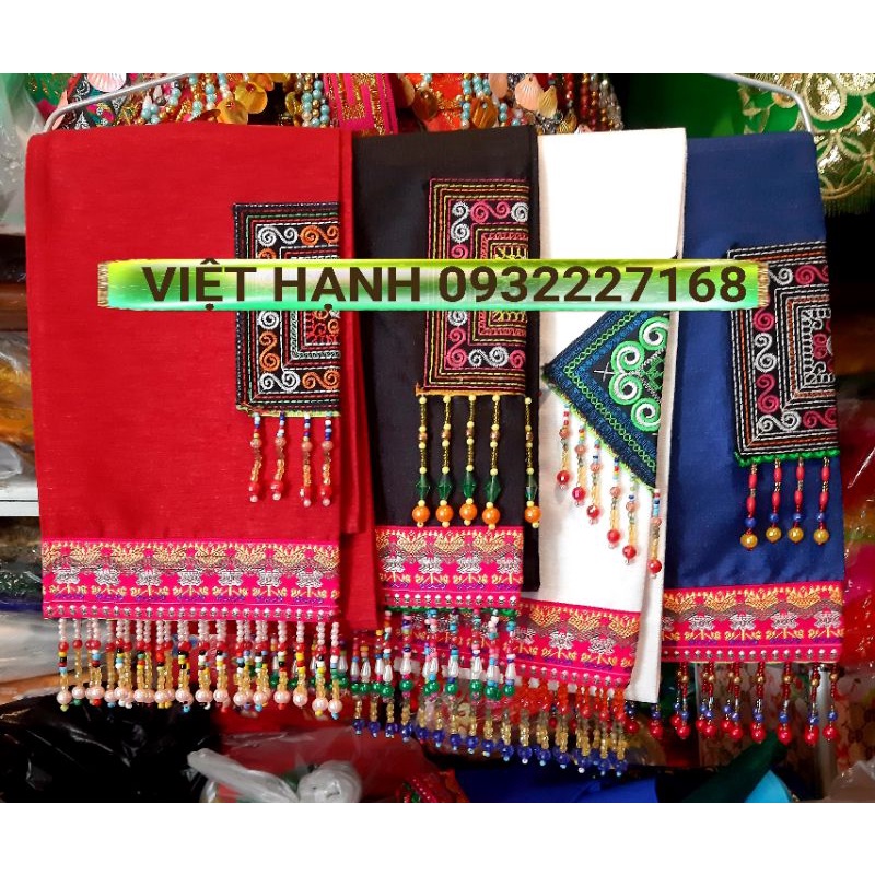 Khăn Chầu Hầu Đồng - Khăn Củ Ấu dài tua hạt - Đồ Hầu Đồng - Trang phục Phụ kiện Hầu Đồng