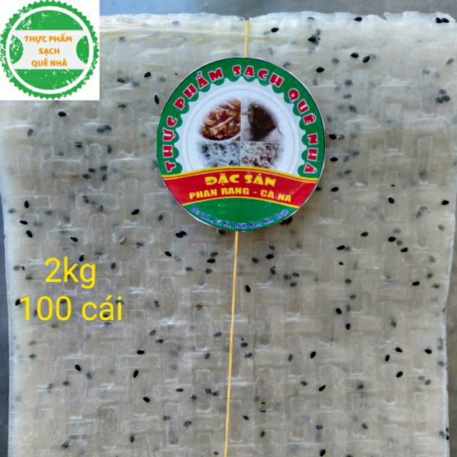 Bánh tráng Phan Rang mè đen 2kg 100 cái