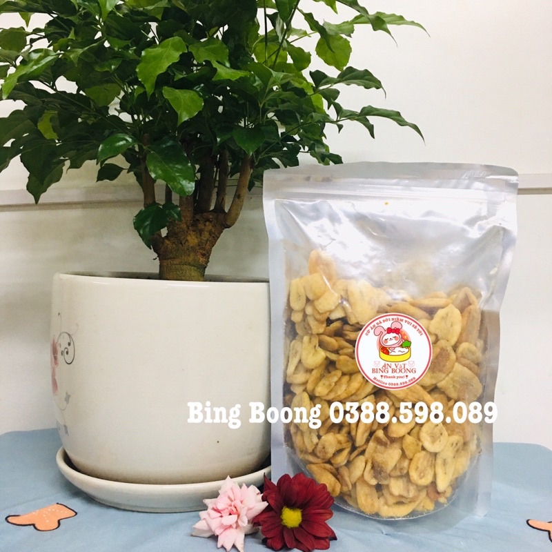 500g Chuối sấy NGUYÊN MIẾNG ⚡ FREESHIP⚡ LOẠI 1 XUẤT KHẨU thơm, ngon, giòn, ngọt tự nhiên