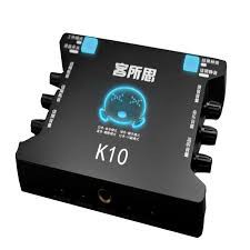 Sound Card Thu Âm Livestream thông dụng XOX K10 tặng dây lấy nhạc