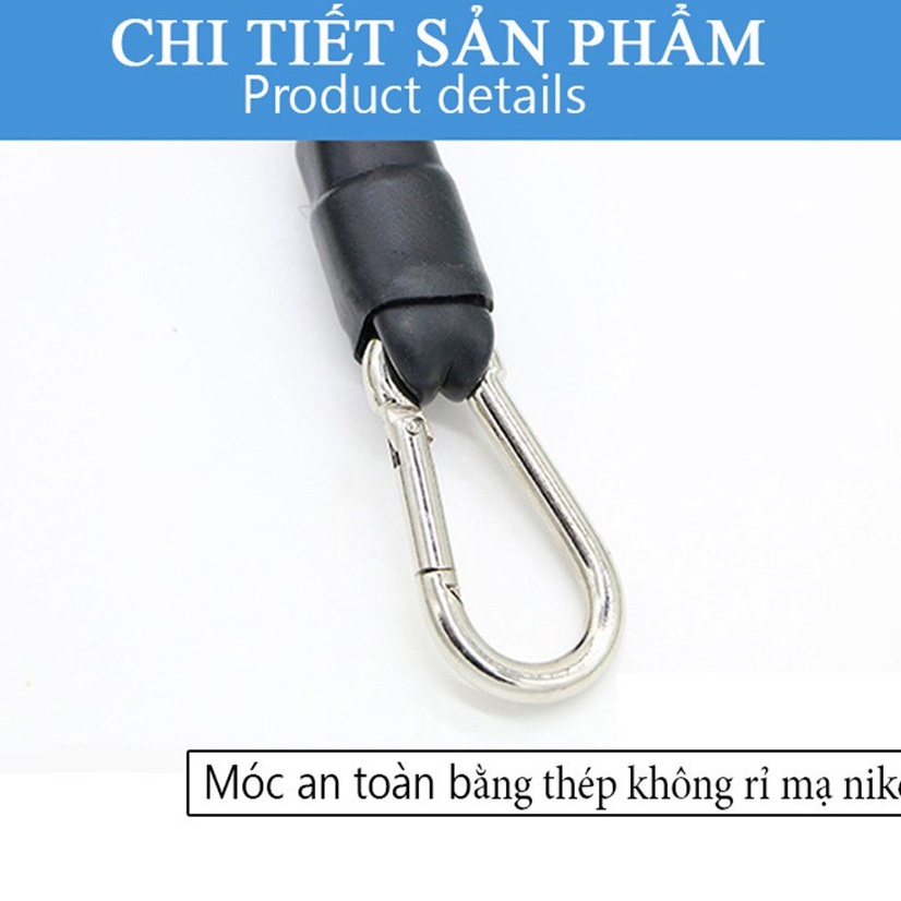 Bộ 5 dây ngũ sắc đàn hồi tập thể hình cao cấp dụng cụ tập gym thể thao tập thể dục siêu tiện lợi