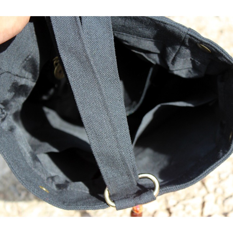 Balo laptop vải thêu tay nổi bật với tua rua - T04BL11030