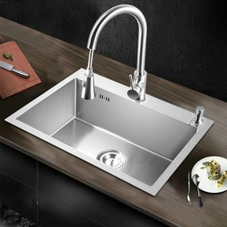 Vòi rửa chén dây rút nóng lạnh inox sus 304 thailand
