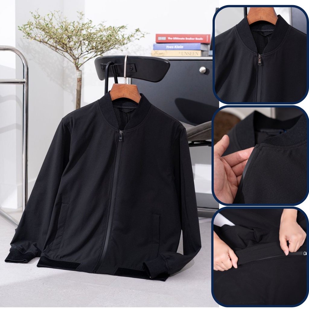 Áo khoác jacket DUGARCO nam một lớp cao cấp tính năng trượt nước 228JM22067
