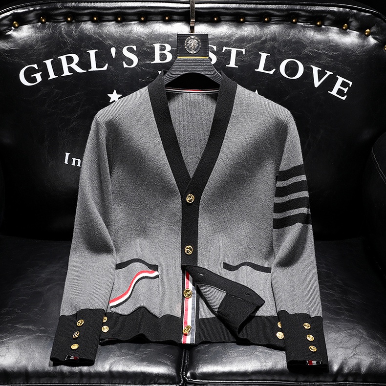 Áo Khoác Cardigan Dệt Kim Phong Cách Thời Trang Xuân Thu 2022 Cho Nam Giới