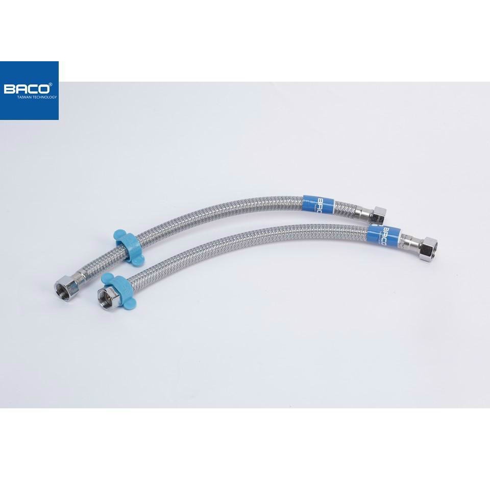 DÂY CÁP NƯỚC NÓNG LẠNH LẮP CHO BÌNH NÓNG LẠNH, BỆT VỆ SINH, VÒI...3 LỚP BACO DÀI 40CM ỐC ĐỒNG