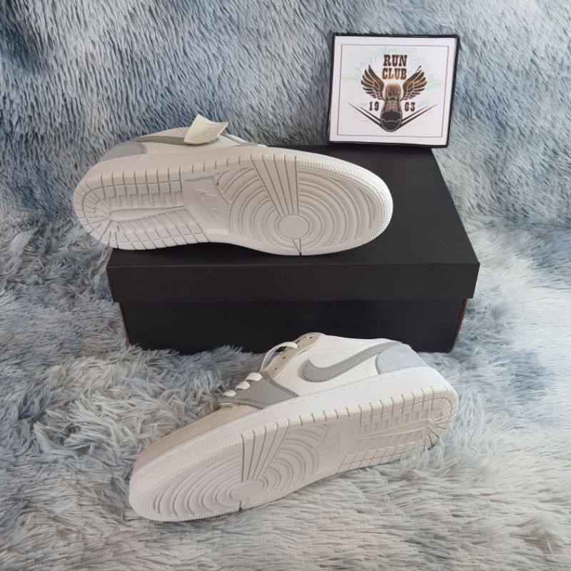 [Ảnh thật] giầy thể thao Air Jordan 1 low paris xám gót xanh thời trang nam nữ | BigBuy360 - bigbuy360.vn