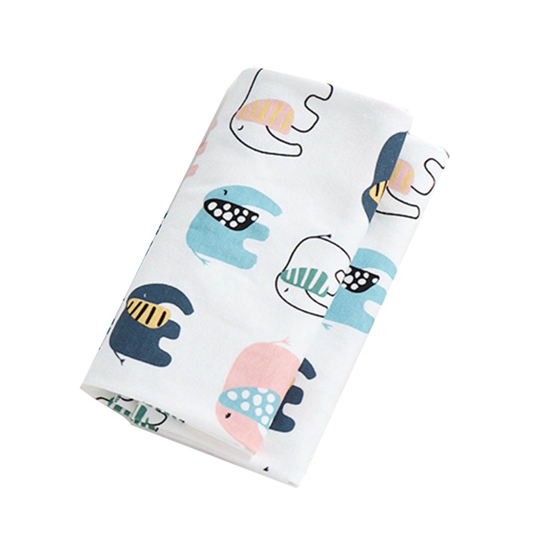 Chăn Quấn Em Bé Bằng Cotton Mềm In Họa Tiết Hoạt Hình Phong Cách Muslin