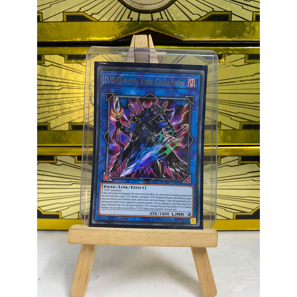 [ Dưa Hấu Yugioh ] Lá bài thẻ bài D/D/D Abyss King Gilgamesh - Ultra Rare - Tặng bọc bài nhựa bảo quản