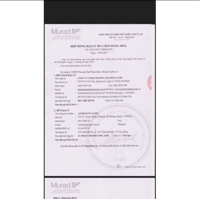 Bộ sản phẩm dưỡng da 3 món Murad Enviromental Shield.