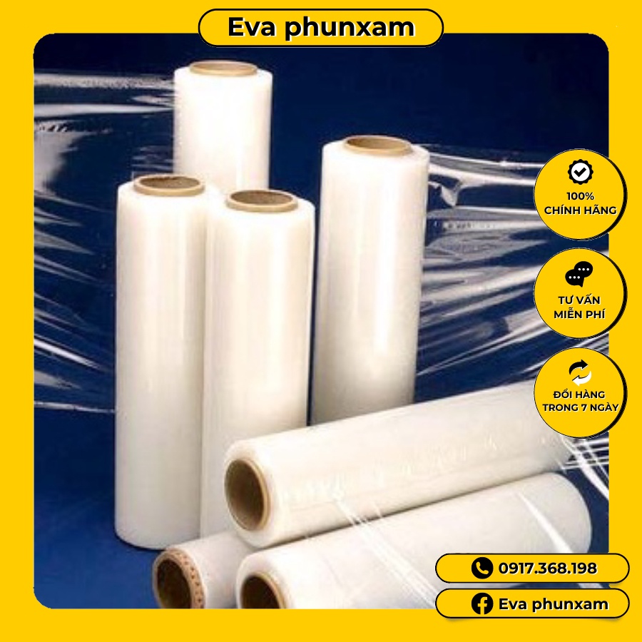 Cuộn màng co ủ tê giảm béo Cuộn nilon ,màng co quấn bụng,giảm béo [ cuộn 1KG]