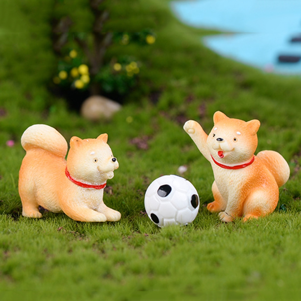 1 cún mini trang trí vườn cây cảnh