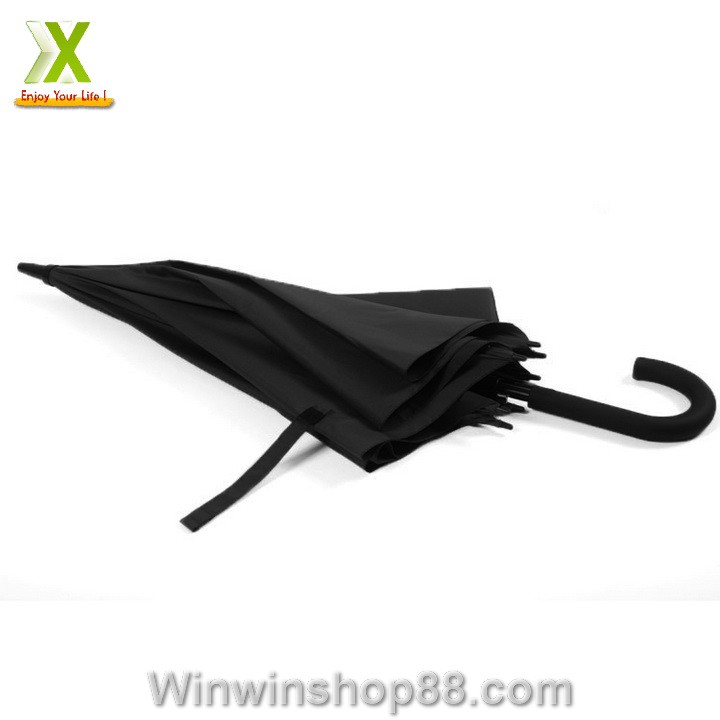 Dù đen trơn cán dài 90cm - Muasamhot1208