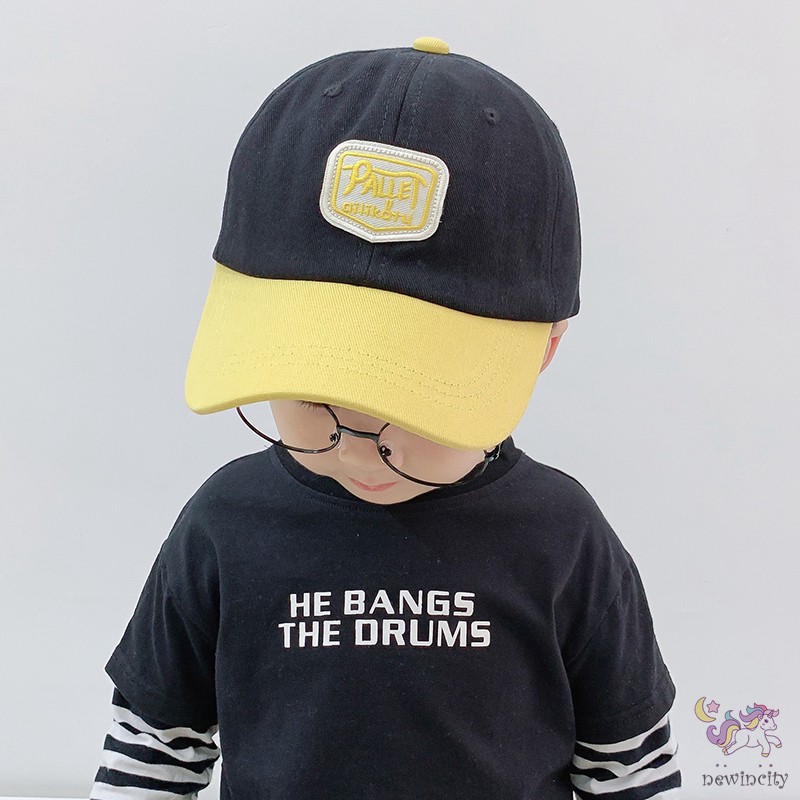 Mũ lưỡi trai in chữ thời trang dễ thương cho bé