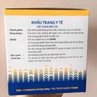 Khẩu trang vô trùng danameco
