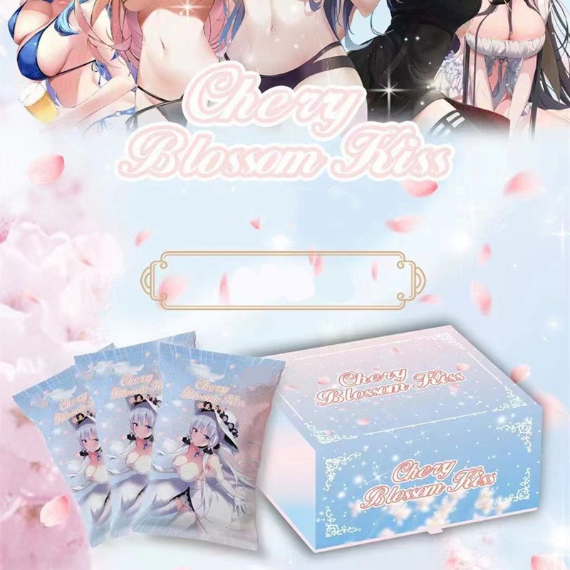( M80 ) Set card thẻ ANIME GIRL CHERRY BLOSSOM KISS chibi gacha ảnh nhân phẩm anime manga
