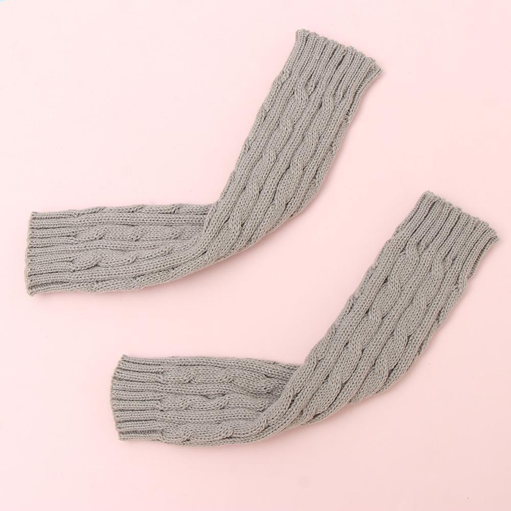 MIH Găng Tay Len Dài Hở Ngón Giữ Ấm