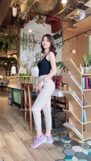 Quần Baggy Nữ Đũi nơ
