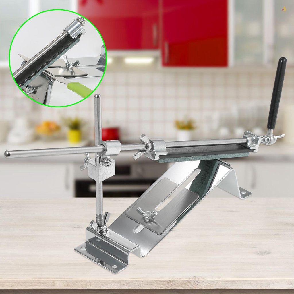 Bộ Dụng Cụ Mài Dao Chuyên Nghiệp Bằng Thép Không Gỉ 4 Đá Mài Góc Cố Định Nâng Cấp