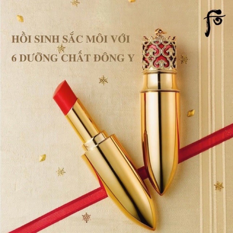 Son Whoo Gongjinhyang Mi Luxury Lip Rouge mang đến vẻ đẹp quyến rũ, hoàng tộc phù hợp với các quý cô “sexy” nóng bỏng