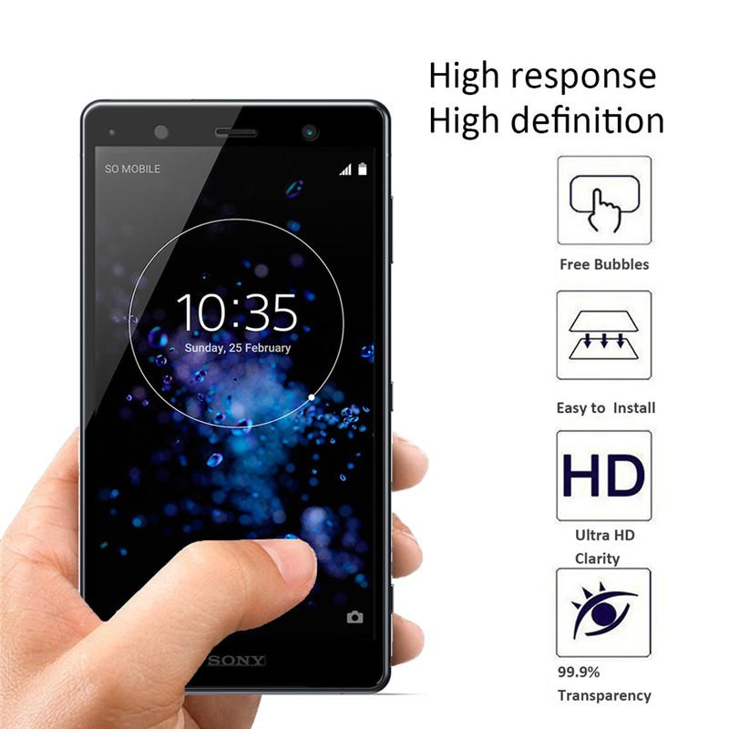 Set 2 kính cường lực bảo vệ màn hình cho Sony Xperia XZ2 Premium