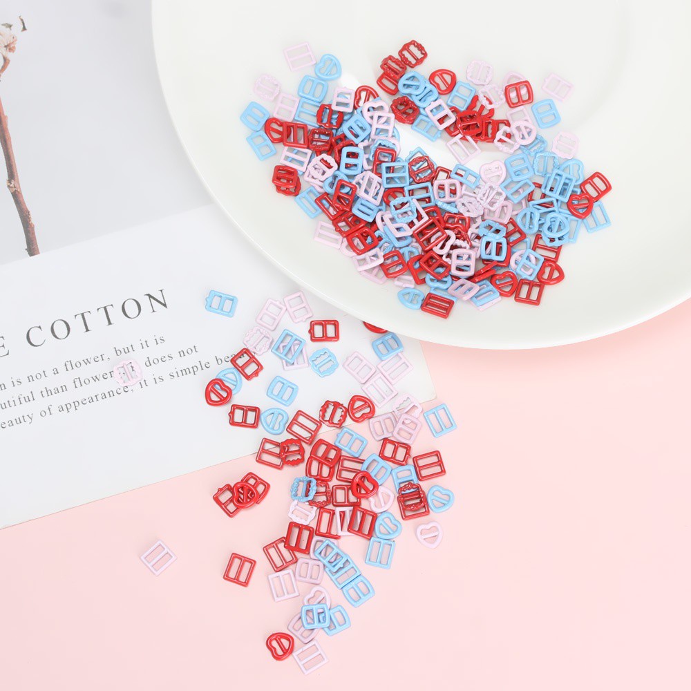 Set 20 Nút Khóa Dây Giày / Túi Xách Mini 3mm / 3.5mm / 4mm Nhiều Màu Tùy Chọn